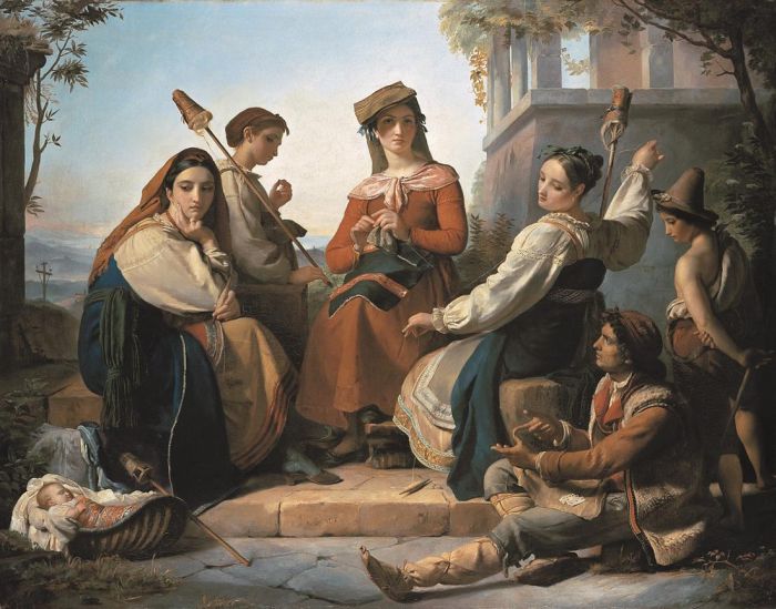 Women Spinning in Fondi, 1845

Painting Reproductions